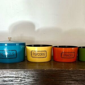 Vintage Nasco Nesting Snack Kitchen Canister Set